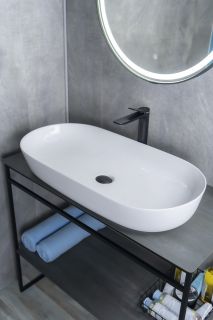 Раковина Gid N9348 51200 накладная белая 81x41x14